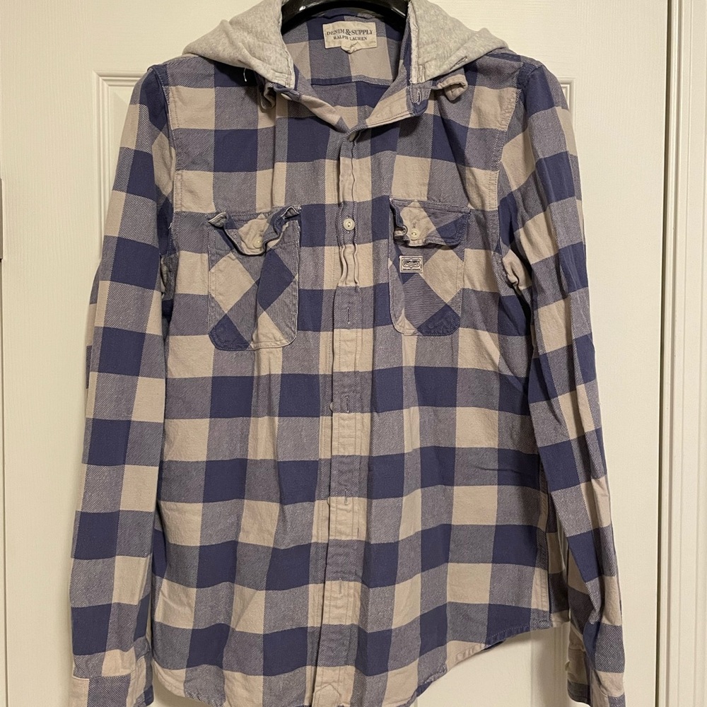 Hooded Denim & Supply Flannel